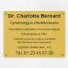 Plaque professionnelle en plexiglas gravé 40x30cm