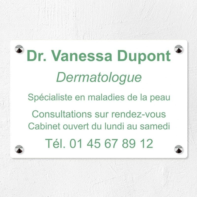 Plaque en plexiglas quadri avec logo couleur 30x20cm|Plaque pro Plaque en plexiglas quadri avec logo couleur 30x20cm|Plaque pro