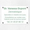 Plaque en plexiglas quadri avec logo couleur 30x20cm｜Plaque pro