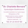 Plaque en plexiglas quadri avec logo couleur 40x30cm