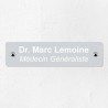 Plaque professionnelle en aluminium 20x5cm