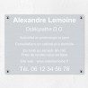 Plaque professionnelle en aluminium 40x30cm