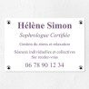 Plaque éco en dibond aspect aluminium 30x20cm｜Plaque professionnelle