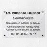 Plaque personnalisée en plexiglas transparent 30x20cm｜Plaque pro