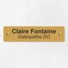 Plaque professionnelle économique en PVC gravoply 20x5cm