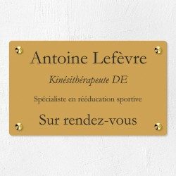 Plaque professionnelle économique en PVC gravoply 25x15cm