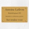 Plaque professionnelle économique en PVC gravoply 25x15cm