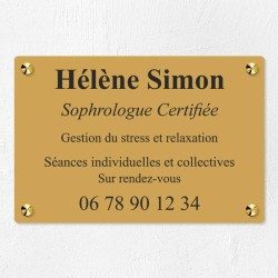 Plaque personnalisée économique en PVC 30x20cm｜Plaque professionnelle