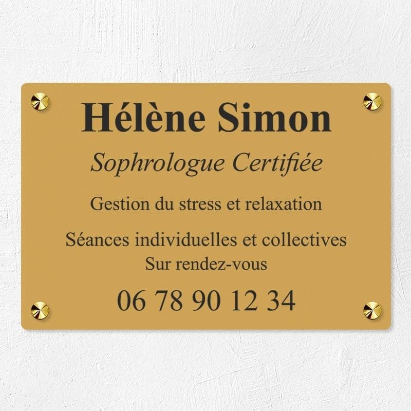 Plaque personnalisée économique en PVC 30x20cm|Plaque professionnelle Plaque personnalisée économique en PVC 30x20cm|Plaque professionnelle
