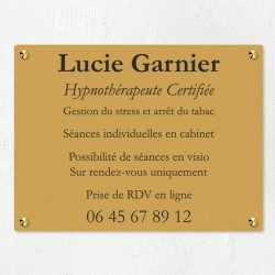 Plaque professionnelle économique en PVC gravoply 40x30cm