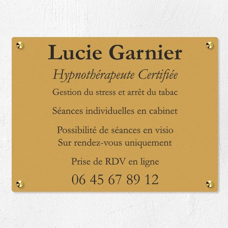 Plaque professionnelle économique en PVC gravoply 40x30cm Plaque professionnelle économique en PVC gravoply 40x30cm