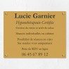 Plaque professionnelle économique en PVC gravoply 40x30cm