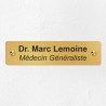 Plaque professionnelle en laiton 20x5cm