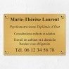 Plaque personnalisée en laiton 30x20cm｜Plaque professionnelle
