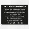 Plaque professionnelle en plexiglas gravé 40x30cm