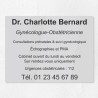 Plaque professionnelle en plexiglas gravé 40x30cm