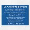 Plaque professionnelle en plexiglas gravé 40x30cm