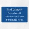 Plaque professionnelle en aluminium 25x15cm