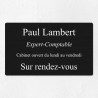 Plaque professionnelle en aluminium 25x15cm