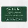 Plaque professionnelle en aluminium 25x15cm