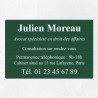 Plaque personnalisée en aluminium 30x20cm｜Plaque professionnelle