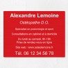Plaque professionnelle en aluminium 40x30cm