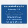 Plaque professionnelle en aluminium 40x30cm