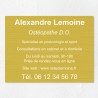 Plaque professionnelle en aluminium 40x30cm