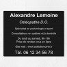 Plaque professionnelle en aluminium 40x30cm