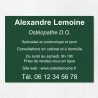 Plaque professionnelle en aluminium 40x30cm