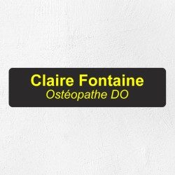 Plaque professionnelle économique en PVC gravoply 20x5cm