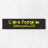 Plaque professionnelle économique en PVC gravoply 20x5cm