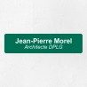 Plaque professionnelle économique en PVC gravoply 20x5cm