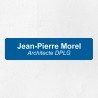 Plaque professionnelle économique en PVC gravoply 20x5cm