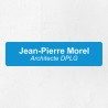 Plaque professionnelle économique en PVC gravoply 20x5cm