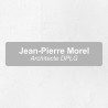 Plaque professionnelle économique en PVC gravoply 20x5cm