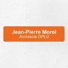 Plaque professionnelle économique en PVC gravoply 20x5cm