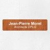 Plaque professionnelle économique en PVC gravoply 20x5cm