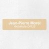Plaque professionnelle économique en PVC gravoply 20x5cm