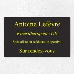 Plaque professionnelle économique en PVC gravoply 25x15cm