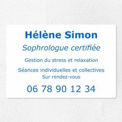 Plaque personnalisée économique en PVC 30x20cm｜Plaque professionnelle
