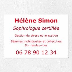 Plaque personnalisée économique en PVC 30x20cm｜Plaque professionnelle