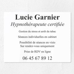 Plaque professionnelle économique en PVC gravoply 40x30cm