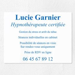 Plaque professionnelle économique en PVC gravoply 40x30cm