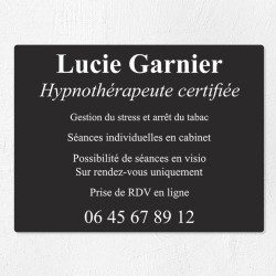 Plaque professionnelle économique en PVC gravoply 40x30cm