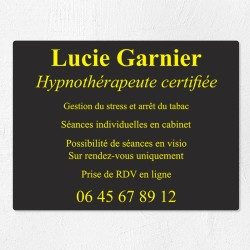 Plaque professionnelle économique en PVC gravoply 40x30cm