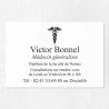 Plaque médecin personnalisée en plexiglas 30x20cm