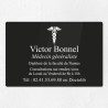 Plaque médecin personnalisée en plexiglas 30x20cm