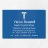 Plaque médecin personnalisée en plexiglas 30x20cm