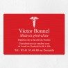 Plaque médecin personnalisée en aluminium 30x20cm